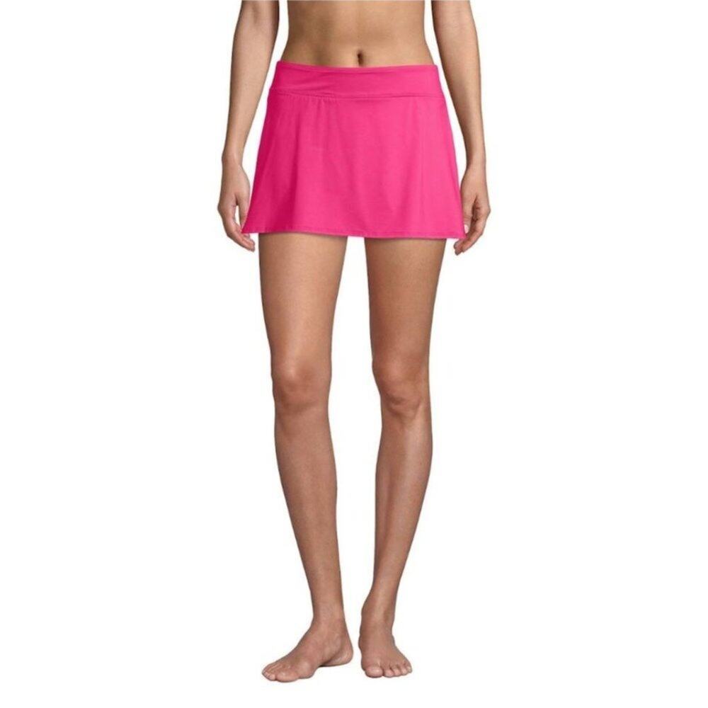 Lands End Swim Skirt Bottoms Women's Size 18W Chlorine Resistant Fuchsia Excelle